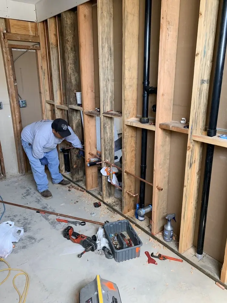 Commercial rough-in plumbing for Trenchless Sewer Repair in Goodhue